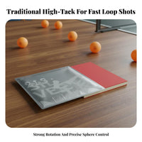 Tacky Racket Sport Pong Rubber High Tackiness Racket Sport Pong Paddle Rubber Sheet Fast Attack Racket Sport Accessory for Competitive Athletes