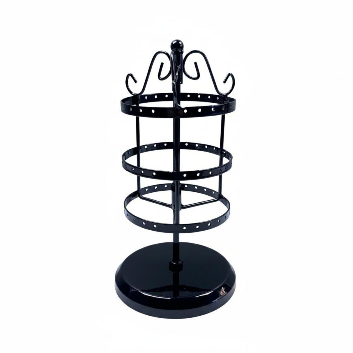 Detachable Rotating Earring Stand Large Capacity Multi-Tier Jewelry Multi-Tier Display Space Saving Metal Earring Display Rack Wrought Iron for Women, Girls, Boutique, Bedroom, Closet