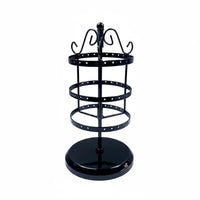 Detachable Rotating Earring Stand Large Capacity Multi-Tier Jewelry Multi-Tier Display Space Saving Metal Earring Display Rack Wrought Iron for Women, Girls, Boutique, Bedroom, Closet