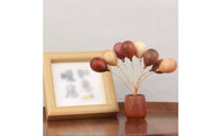 Air-Filled Bouquet Ornament Decorative Wooden Balloon Decoration for Table Display