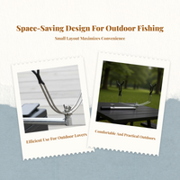Universal Metal Fishing Rod Holder, Adjustable Mount