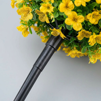 Artificial Flowers for Decoration, Silk Violet and Daisy Flower Bunch for Outdoor Garden, Mixed Colors Ground Stake Design