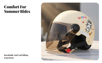 Summer Riding Helmet Certified Safety Certified Electric Scooter Helmet Safeguarding Headwear Breathable Adjustable Strap