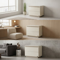 Cabinet with Countertop Contemporary Cabinet with Imitation Marble Top Minimalist TV Console for Living Room, Apartment