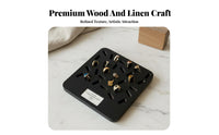 Wooden Band Display Tray Photography Prop Jewelry Display Board Versatile Slotted Jewelry Organizer for Retailers, Women, Retail Store, Showcase