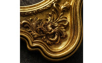 Resin Photo Frame Gold Oval Picture Frame Decorative for Desk