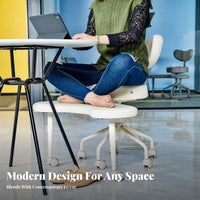 Supports Active Sitting Cross-Legged Floor Seat Promotes Healthy Posture Ergonomic Seating multi-purpose Use Meditation Stool Thickly Padded padding for mindful movement Practitioners, Office Workers, Living Room, perusing corner, Studying, Desk Work