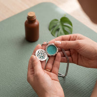 30mm Stainless Steel Hollow Aromatherapy Diffuser Locket Necklace for Essential Oils