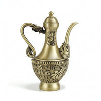 Beverage Pot Ornament Traditional Chinese Decorative Beverage Pot Retro Pitcher for Tabletop, Tea Room