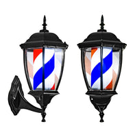 Wall-Mounted LED Barber Pole Light, 40cm, US Plug