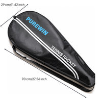 Thickened Cloth Adult Tennis Racket Bag Lightweight Tennis Racquet Bag Padded Teardrop Racket Case Large Pocket for Adults