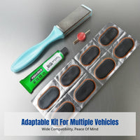 Inner Tube Repair Tool Set, Tire Patch, Glue & Abrasive Tool, For Bike, Motorcycle, E-Bike