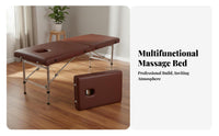 High Weight Capacity Foldable Massage Bed Thick Cushioning Portable Massage Table Water and Oil Resistant Foldable Spa Bed Easy to Clean for Estheticians, Physical Therapists, Home Users, Beauty Salons, Medical Facility S, Medical Facility
