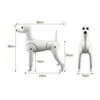 Poseable Pet Grooming Practice Mannequin Plastic Dog Grooming Mannequin Sturdy Tough