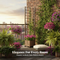 Space Saving Vertical Garden Planter Easy Assembly Planter Box with Trellis Weather Resistant Mobile Plant Stand Integrated Design for Patio & Balcony Gardeners, Apartment Dwellers, DIY Enthusiasts, Living Room, Indoor Areas, Backyard, Deck