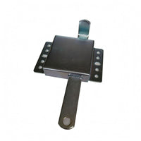 Pre Drilled Holes Garage Door Latch Bolt Mounting Plates Sliding Bolt Latch Box Style Home Hardware Metal for Industrial Doors