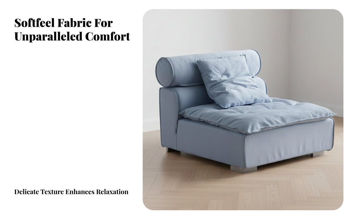 Lowoutline Block Sofa exceptionally Deep Seat sectional Couch Minimalist design Living Room Furniture for Homeowners, Lounge Area, Open-Plan Space, Movie evenings