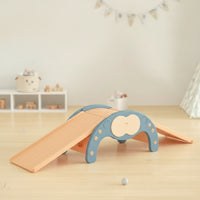 Educational Climbing Arch with Boards Solid Wood Wooden Arch Climber Child-Safe Toddler Climbing Structure Smooth for Toddlers, Parents, Nursery
