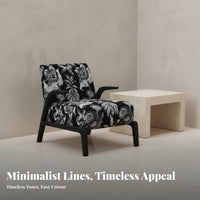 Wabi-Sabi Design Woven Rope Armchair Minimalist Aesthetic Accent Chair mid-centurymid-century-modern design Indoor Furniture sturdy Wood Frame for Interior Designers, Hotel Managers, Living Room, Lounge Area, perusing corner, Home awayice