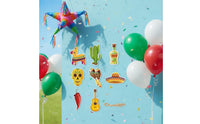 8 Pieces Hispanic Celebration Hanging Ornaments Colorful Pinata Chili Ornaments Easy to Hang Mexican Party Decorations