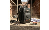 Zippered Compartments Molded Base Backpack Large Capacity Heavy-Duty Tool Backpack Molded Base Tool Bag for Job Site, Worksite
