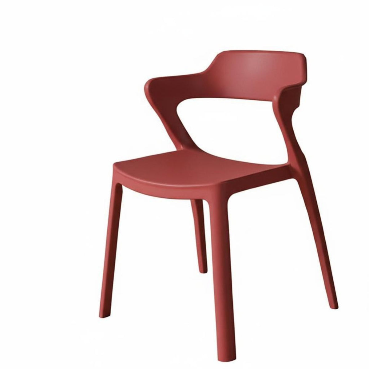 Space-Saving Stackable Armchair Long-Lasting Construction Dining Chair Heavy-Duty Seating Furniture Single-Piece Molding for Event Planners, Business Owners, Restaurant, Reception Area, Kitchen, Waiting Room