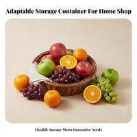 Angled-Mouth Round container adaptable Household Storage Easy to Clean for Hosts
