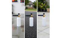 Easy to Fill Car Wash Foam Cannon Heavy-Duty Foam Cannon with Adjustable Nozzle Long-Lasting Sprayer with Quick-Connect Fitting Handheld for Driveway, Garage