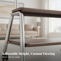 Floor TV Stand with Wheels Universal Adjustable Base TV Stand on Wheels Lockable Casters for Living Room, Bedroom, Office