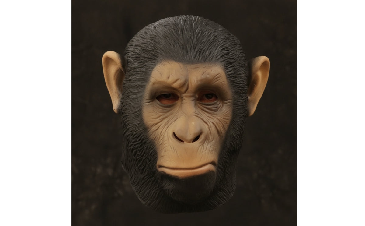 Ape Headpiece Full-Head Wearable Primate Headpiece Realistic for Adults, Cosplayers, Costume Parties, Jokes