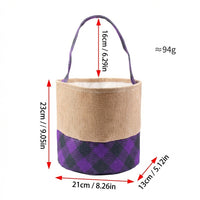 Easter Trick or Treat Basket With Handle Halloween Candy Bucket Portable Trick or Treat Bag for Children, Young Children, Gift Giving