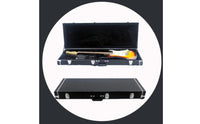 Square Electric Guitar Case Scratch Resistant Electric Guitar Hard Case Secure Latch Musical Instrument Gear for Travel