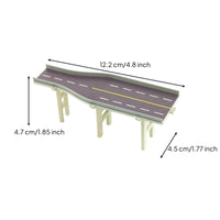 1:300 Scale Miniature Highway Segment Elevated Highway Bridge Model Painted for Architects, Dioramas