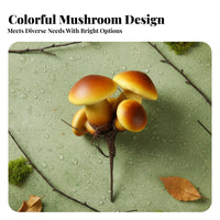 Miniature Mushroom Decoration Vivid Color Fake Mushroom Ornament Versatile Micro Landscape Decor for Shop Window Display, Terrarium
