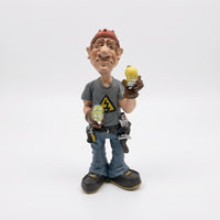 Tradesperson Figurine Caricature Cartoon Figurine Novelty for Desk, Tradespeople
