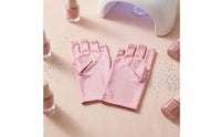 Open Fingertips Fingerless Manicure Gloves Polyester Fingerless Nail Gloves Stitched Edges Nail Lamp Glove Soft Material