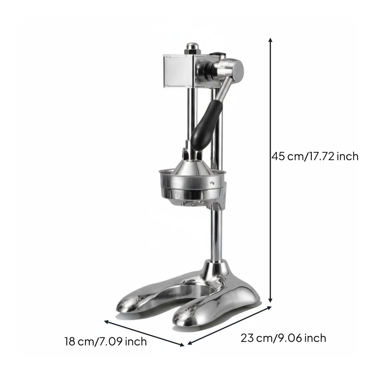 Easy to Clean Manual Juicer Stable Suction Base Hand Press Citrus Juice Press for Restaurant Owners, Chefs, Food Stalls, Cafes