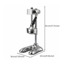 Easy to Clean Manual Juicer Stable Suction Base Hand Press Citrus Juice Press for Restaurant Owners, Chefs, Food Stalls, Cafes