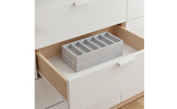 Eyeglasses Display Tray Low-Profile Eyewear Tray with 6 Compartments Open-Top Sunglasses Organizer for Collectors, Closet Drawer, Retail Counter