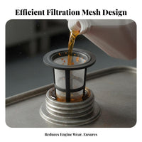 Single-Cylinder Engine Strainer Fine Mesh Filtration Petrol Tank Strainer Screen Easy Installation Engine Strainer for Repair Specialist S, Workshops