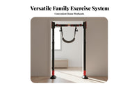 Damage-without Damage Doorway Pull Up Bar Wall-Friendly Design Adjustable No-Drill Pull-up Bar High Load Capacity Versatile Use for Adults, Kids, Indoor