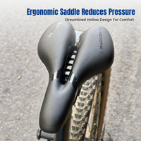 Trail Bike Saddle, Ultra-Soft Gel Seat, Cycling Pad, Universal Fit