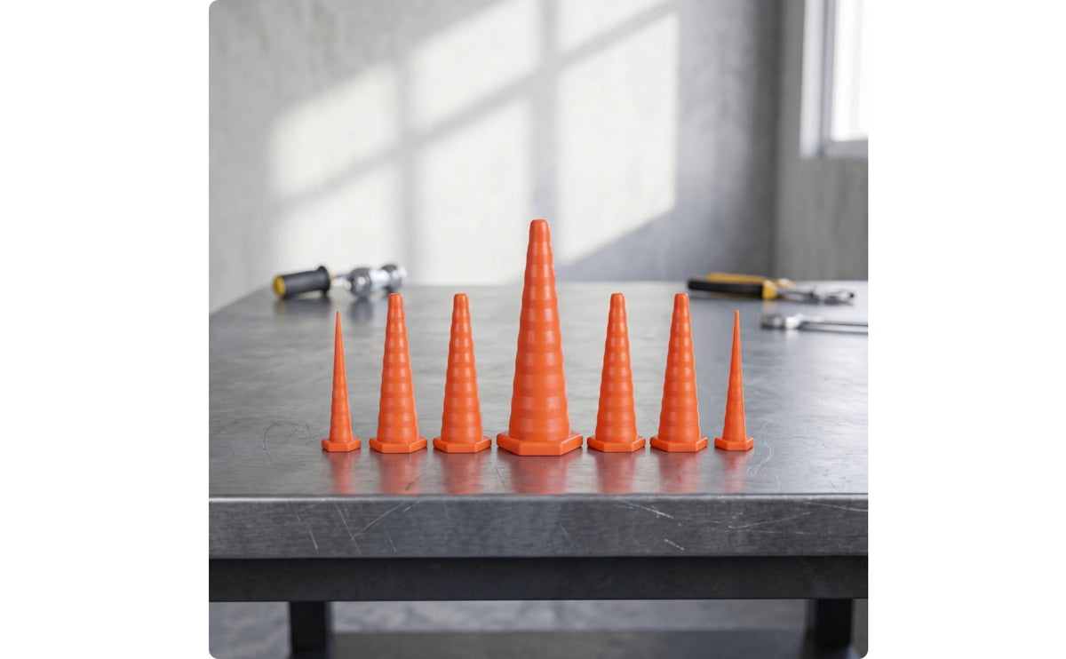 12 Pieces Hydraulic Oil Service Plugs Trimmable Stepped Cone Plug Flexible Silicone Rubber Stopper for Irrigation Repair