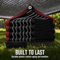 Heavy-Duty Black Sun Shade Net for Outdoor Patios and Gardens, UV Protection Shade Cloth