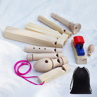 Wooden Train Whistle Flute Toy for Children