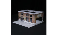 Light-Up Factory Model Original Design 1:64 Scale Garage Diorama Printed Graphics 1:64 Scale Repair Shop Scene for Desktop