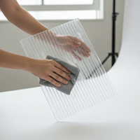 Acrylic Ripple Pattern Photography Prop for Cosmetics and Nail Art