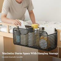 Bunk Bed Wire Basket Space Saving Hook-on Wire Basket Strong Load-Bearing for RV
