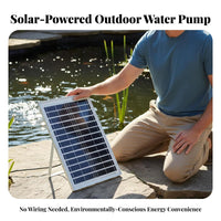 Water Circulation Solar water feature Pump aerationationation Function Solar water feature Kit Built-in strainer Pond Aerator for aquatic pets caretakers, homeowners, avian observers, Outdoor, Patio