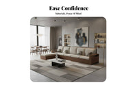 Wooden Frame Sofa Group Nordic aesthetic Upholstered Seating Collection sturdy Wood Construction Home Furniture for Homeowners, Living Room, Lounge Area